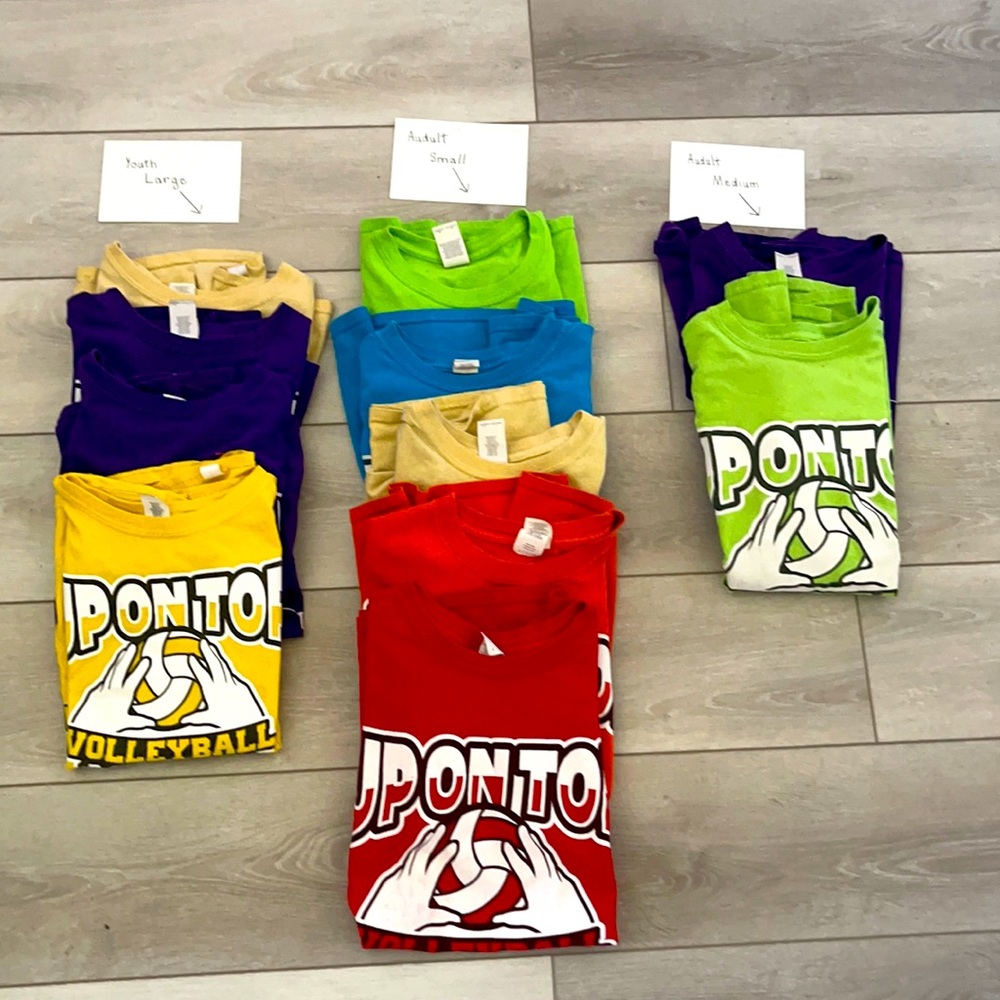 Up on top tee shirts $10 each